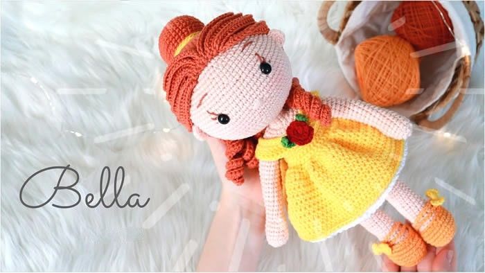 Muñeca princesa Bella Amigurumi paso a paso