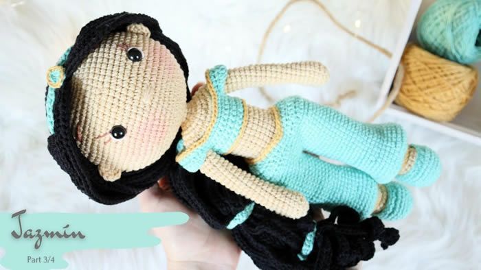 Princesa Jazmín amigurumi