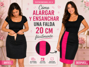 alargar y ensanchar falda