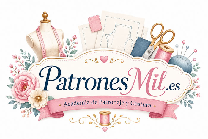 PatronesMil.es academia de patronaje y costura con tutoriales paso a paso, patrones de ropa, confección creativa, costura DIY y proyectos handmade para aprender a coser desde casa.