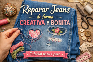 Cómo reparar tus jeans de forma bonita y creativa