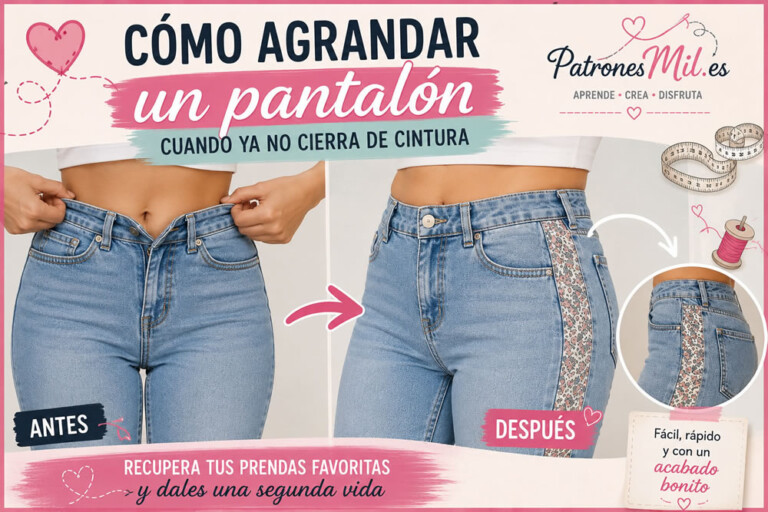 como agrandar pantalon facil