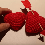 Corazón crochet para San Valentin