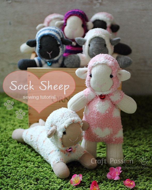 Como hacer ovejas con calcetines