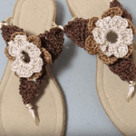 Sandalias a crochet para mujer