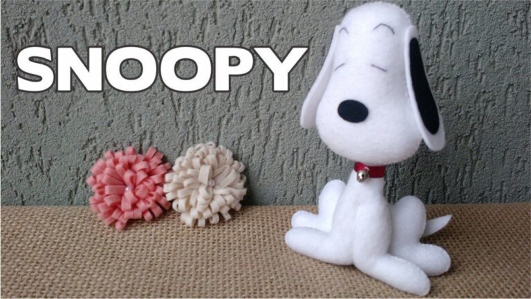DIY Snoopy en fieltro con moldes
