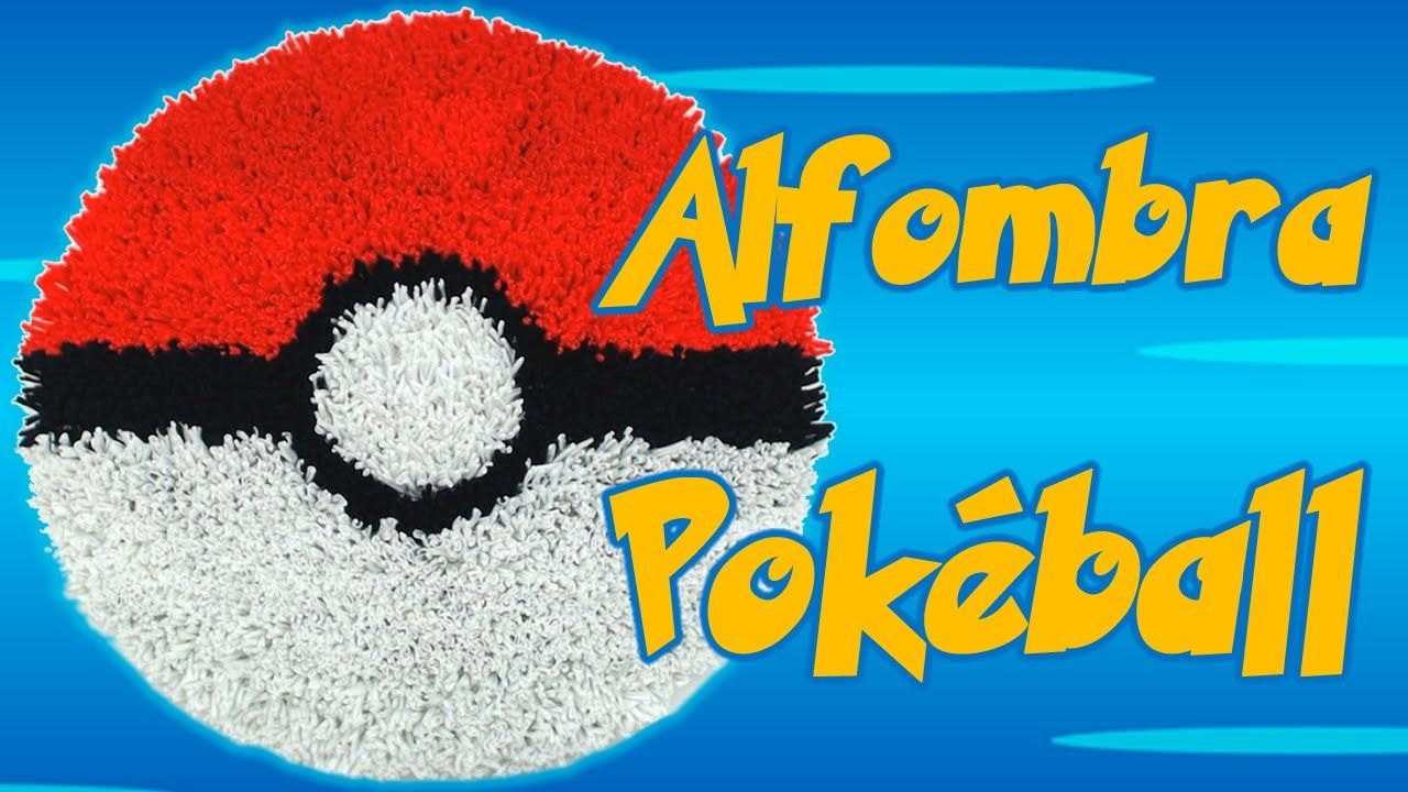 Alfombra Pokémon Pokéball con trapillo