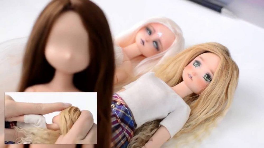 DIY pelo o pelucas naturales para muñecas