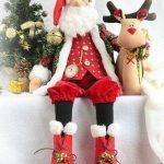 Patrón muñeco Papá Noel con reno