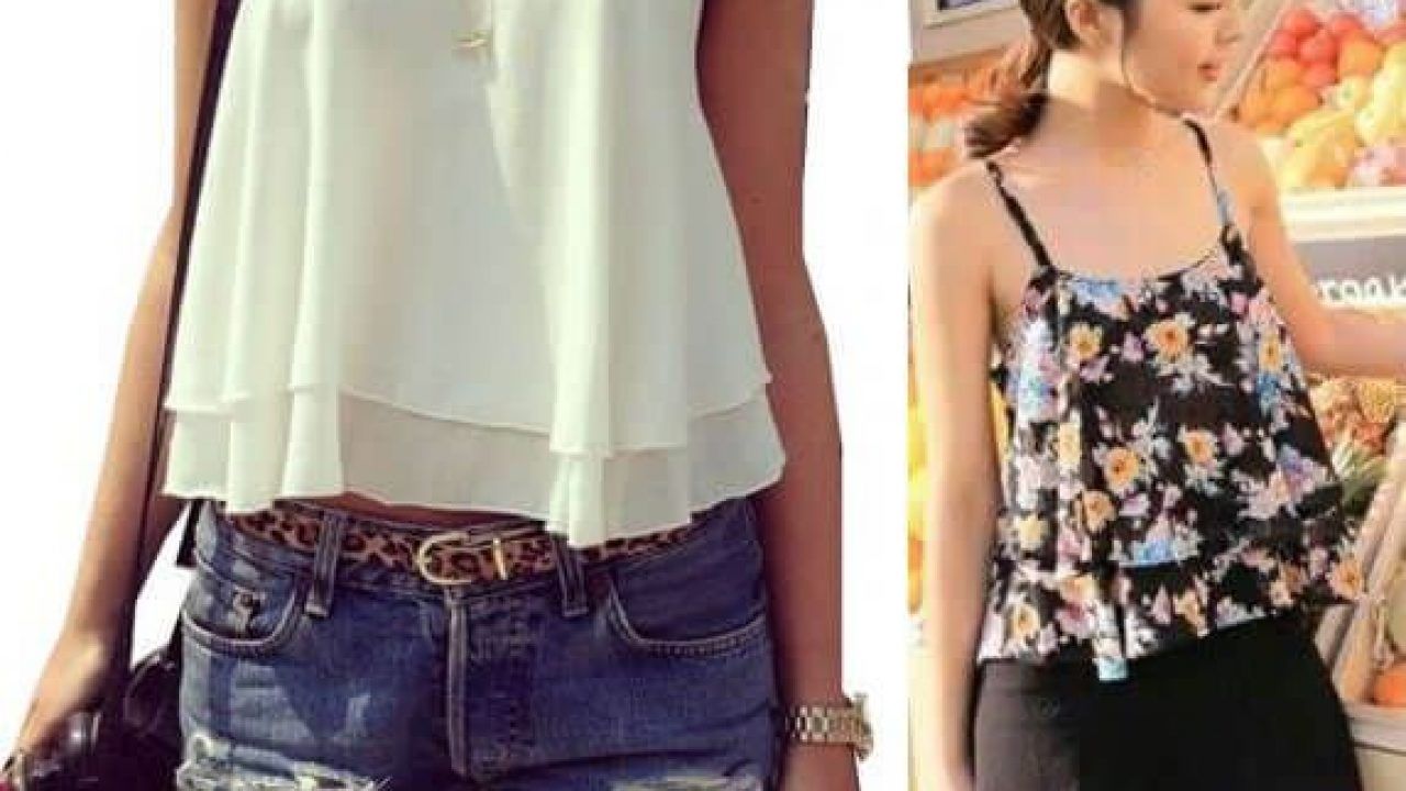 Patrón Blusa Top con tirantes para verano - Patrones gratis