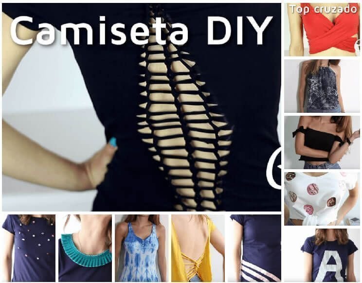 Familiar tanto Nublado DIY e Ideas para customizar camisetas - Patrones gratis