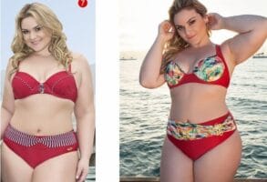 Patrón Bikini de tipo retro