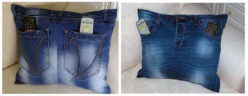 DIY como hacer un cojín multiuso vaquero