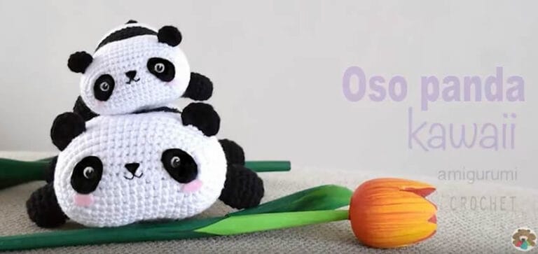 DIY Oso panda kawaii amigurumi