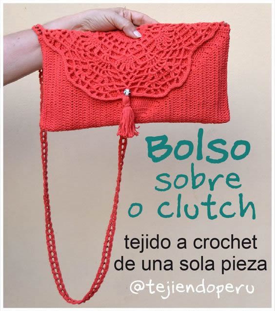 DIY Bolso estilo sobre a crochet
