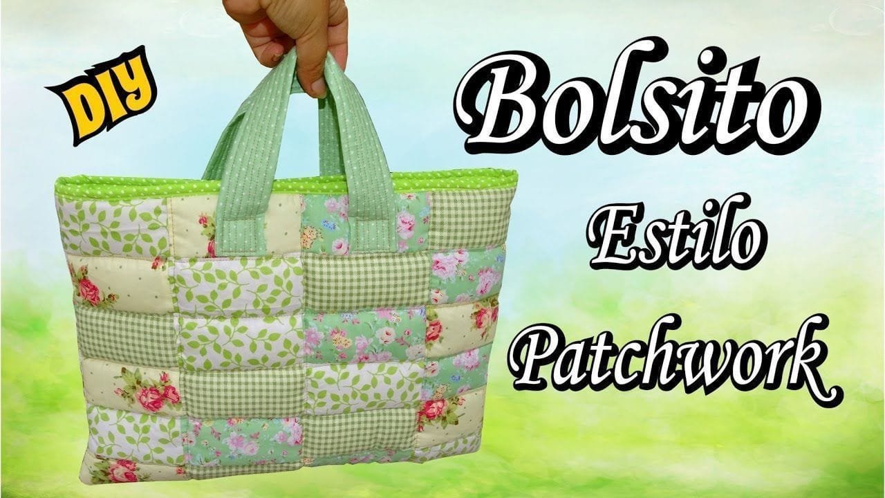 Bolso de tela estilo Patchwork DIY