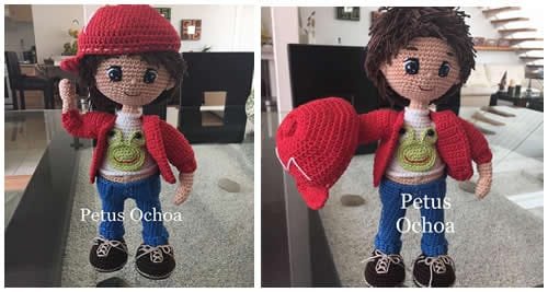 Patrones amigurumi gratis 83 muñeco amigurumi con gorra