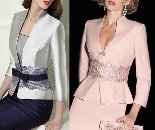 Chaqueta con escote Blazer en forma de V