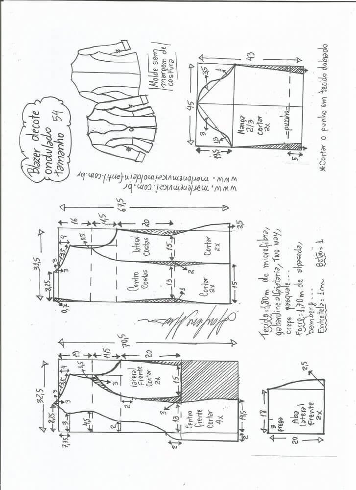 Chaqueta cuello ondulado