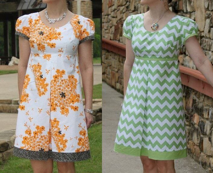 Patrón Vestido Vintage con pliegues - Patrones gratis Patrón Vestido Vintage con pliegues - Patrones gratis
