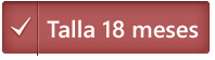talla 18 meses