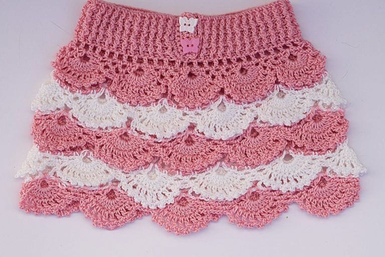 DIY Falda de niña crochet