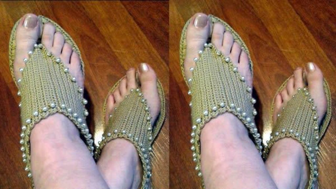 DIY sandalias a crochet para el verano - Patrones gratis