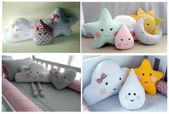 Almohadas y cojines infantiles - Patrones gratis