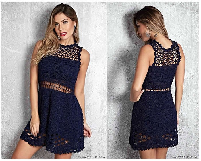 vestidos crochet Patrones gratis