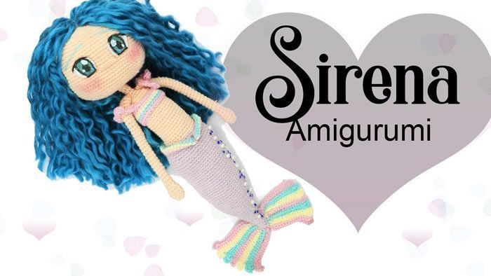 Amigurumi Sirena muñeca a crochet