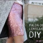 DIY Falda de lentejuelas para fiestas