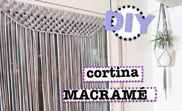 Mayor Altitud documental Cortina macramé con trapillo - Patrones gratis