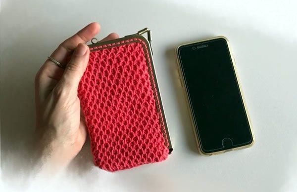 DIY Funda para móvil tejida a crochet