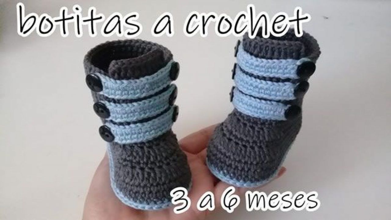Botas crochet para bebés - gratis
