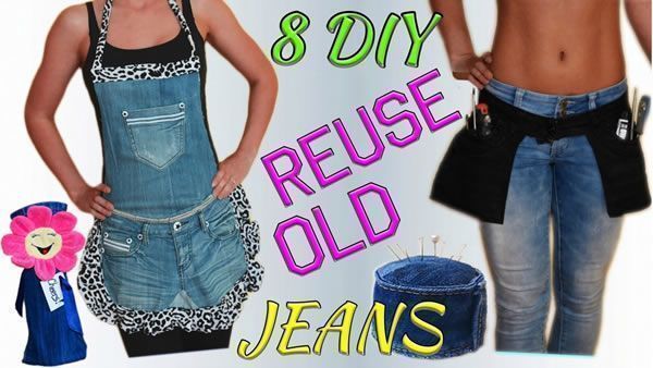 DIY formas creativas de reutilizar vaqueros o jeans 