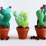 DIY Cactus de fieltro con moldes