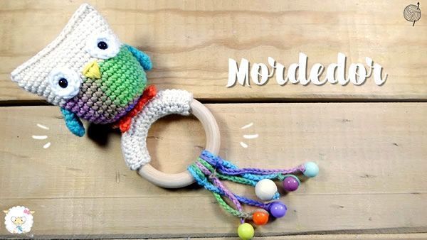 DIY Mordedor Búho para bebé a crochet