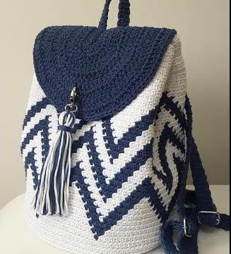 Bolso mochila crochet fácil para verano