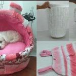 DIY cama para mascota con material reciclado