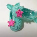 DIY Zapatitos de sirenita tejidos a crochet