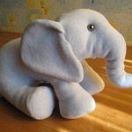 Muñeco Elefante de tela con moldes