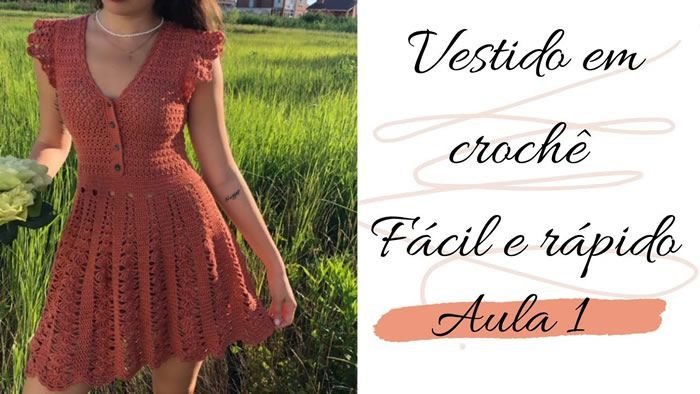 Vestido ganchillo rápido y fácil - gratis