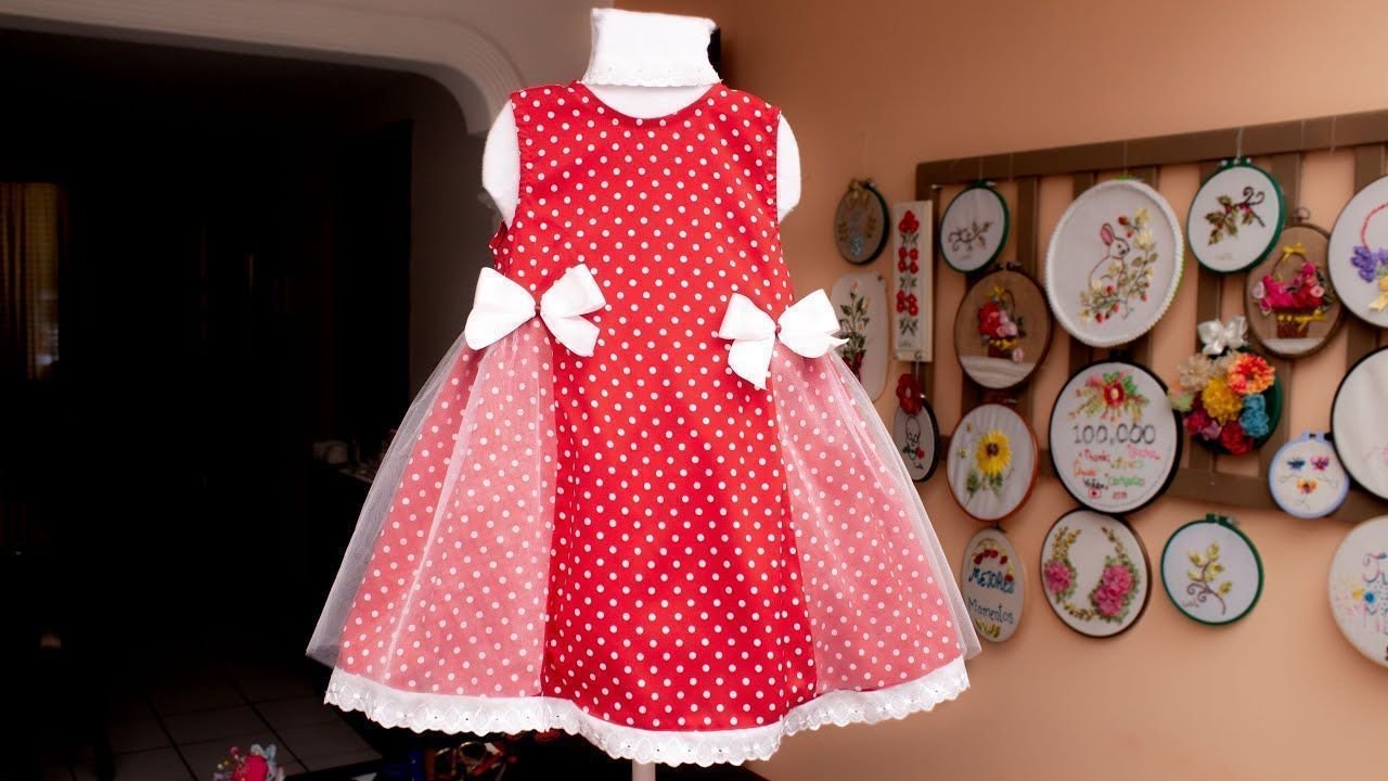 Vestido para niñas muy fácil con tutorial - Patrones gratis Vestido para niñas muy fácil con tutorial - Patrones gratis