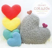 Corazón amigurumi fácil con patrón
