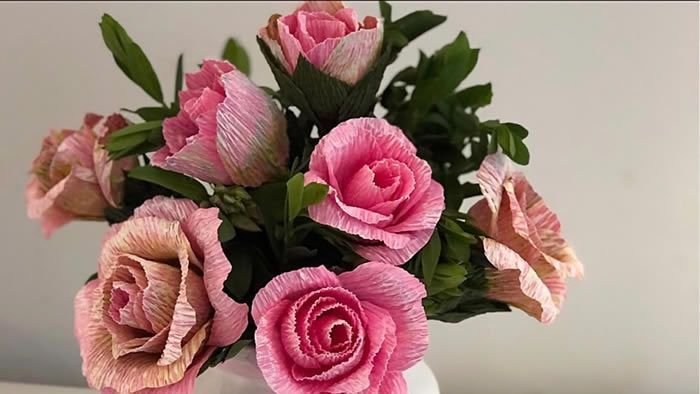 Rosas de papel tutorial paso a paso - Patrones gratis