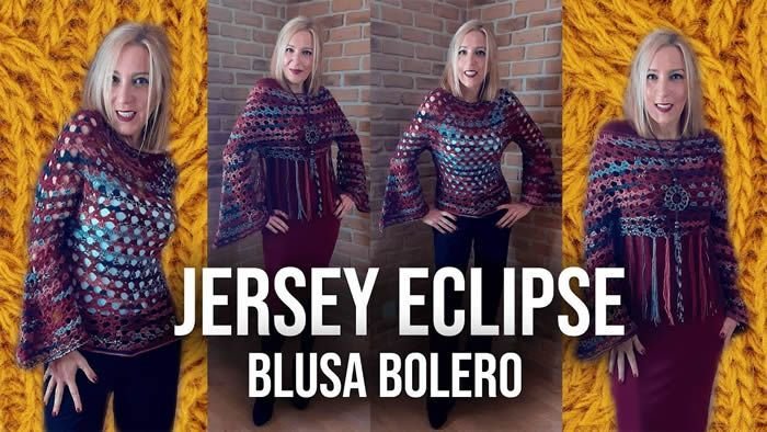 Jersey eclipse y Blusa bolero paso a paso