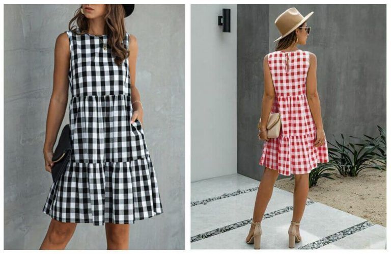 Vestido suelto con volantes