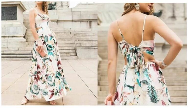 Vestido tirantes con espalda lazo