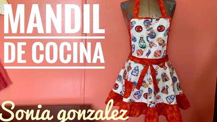 DIY Delantal o mandil de cocina paso a paso