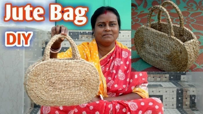 DIY Bolsa de mano con cuerda de yute